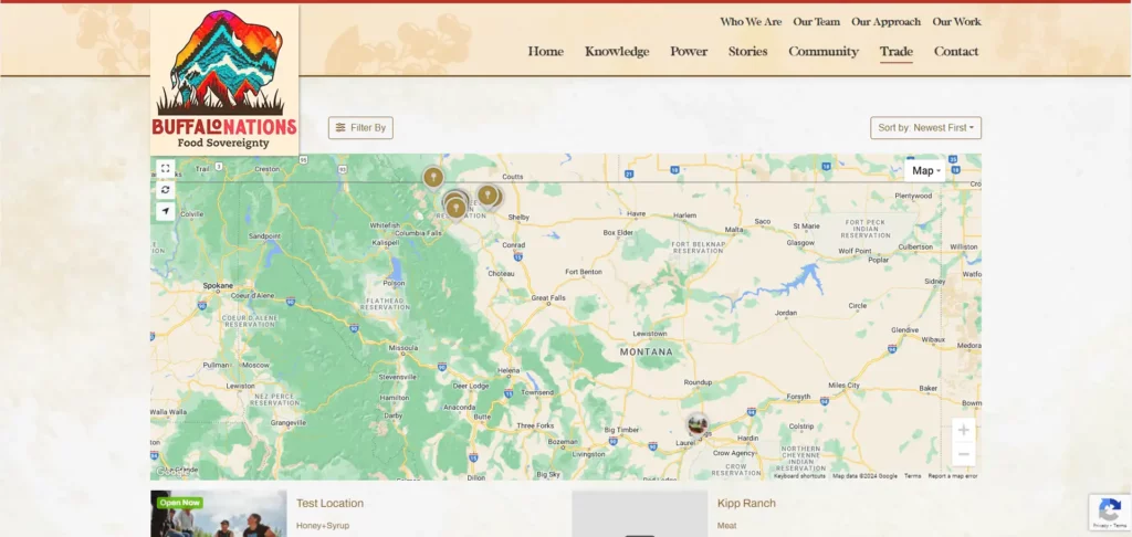 Buffalo Nations Web Map