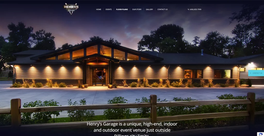 Henrys Garage Website Screenshot 3