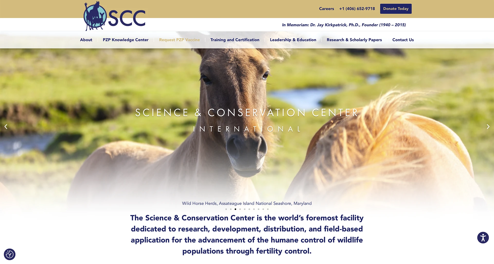 Science & Conservation Center Web 1