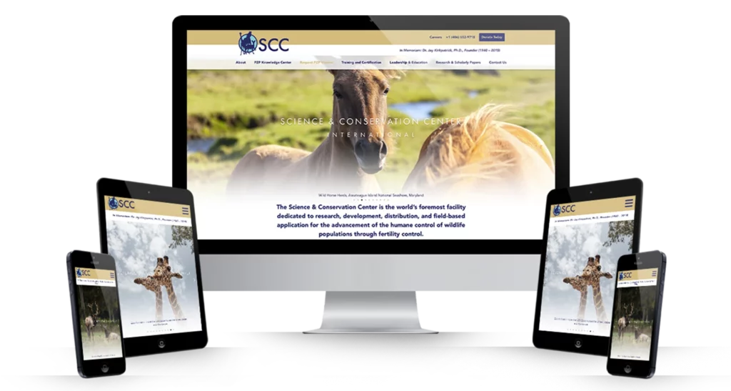 Science Conservation Center Web 6 PC Mockup